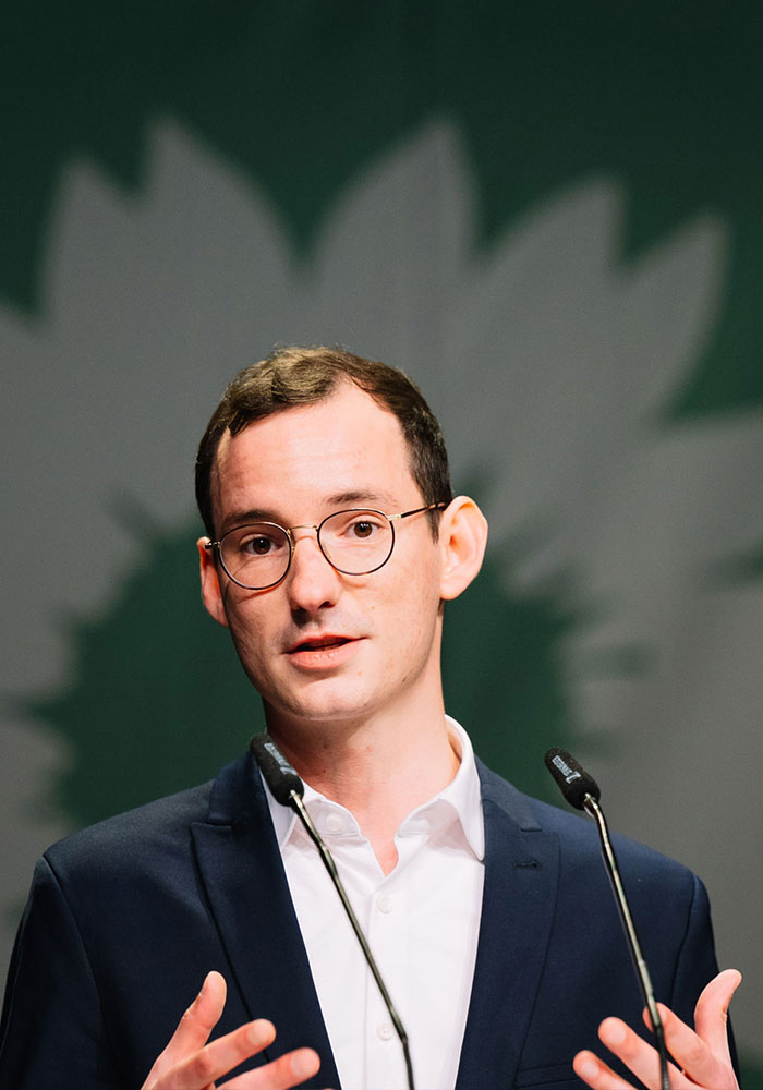 Jan-Lukas Schmitt Landesvorsitzender von Bündnis 90/Die Grünen Baden-Württemberg