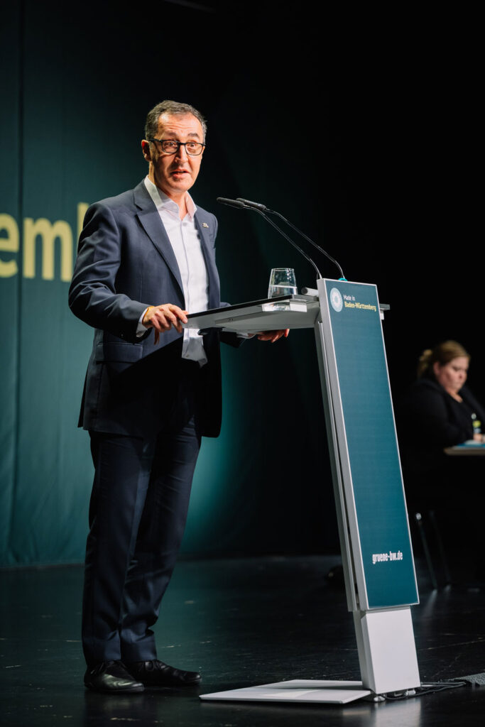 Ministerpräsident Cem Özdemir auf der Landesdelegiertenkonferenz in Offenburg 2026