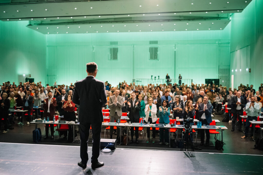 Ministerpräsident Cem Özdemir auf der Landesdelegiertenkonferenz in Offenburg 2026