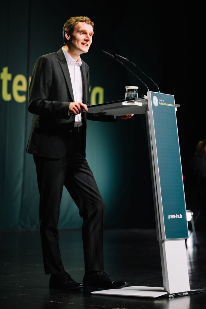 Lukas Weber auf der Landesdelegiertenkonferenz in Offenburg 2026